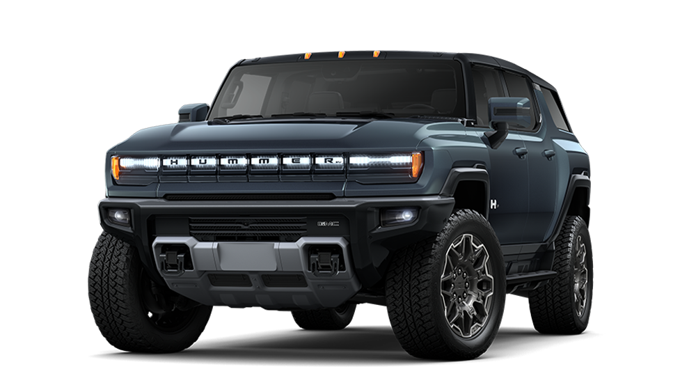 GMC HUMMER EV electric SUV combines the features of the HUMMER EV Pickup with the versatility of an SUV.