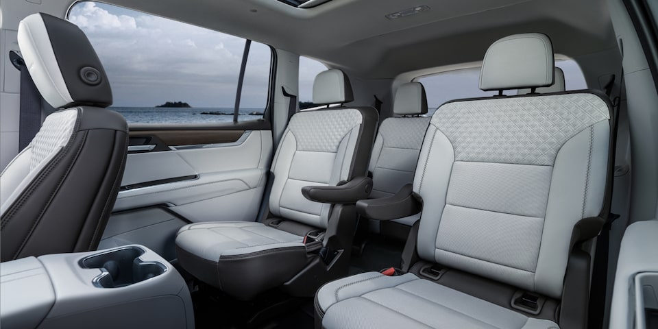 Spacious seating on the 2024 GMC Acadia.