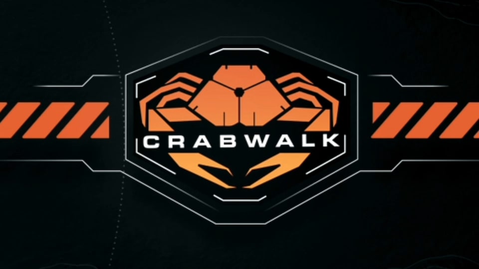 CrabWalk logo on a 2025 GMC Hummer EV Truck.