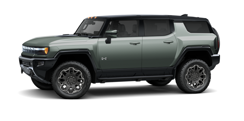 Vue latérale du VUS GMC Hummer EV 3X 2025.