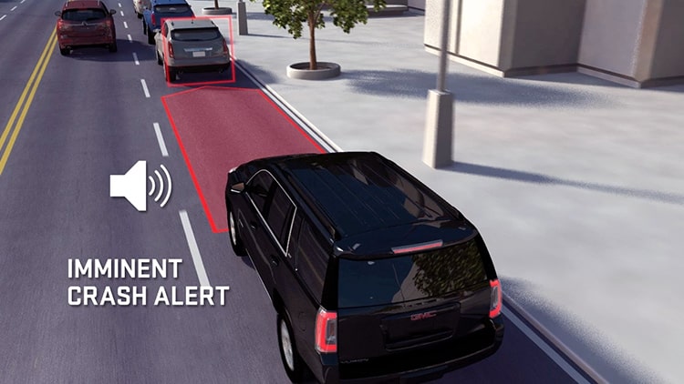 2022 GMC vehicles with Forward Collision Alert feature.