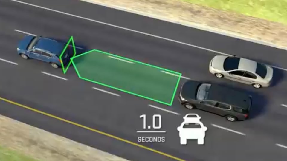 GMC Yukon safety distance indicator feature.