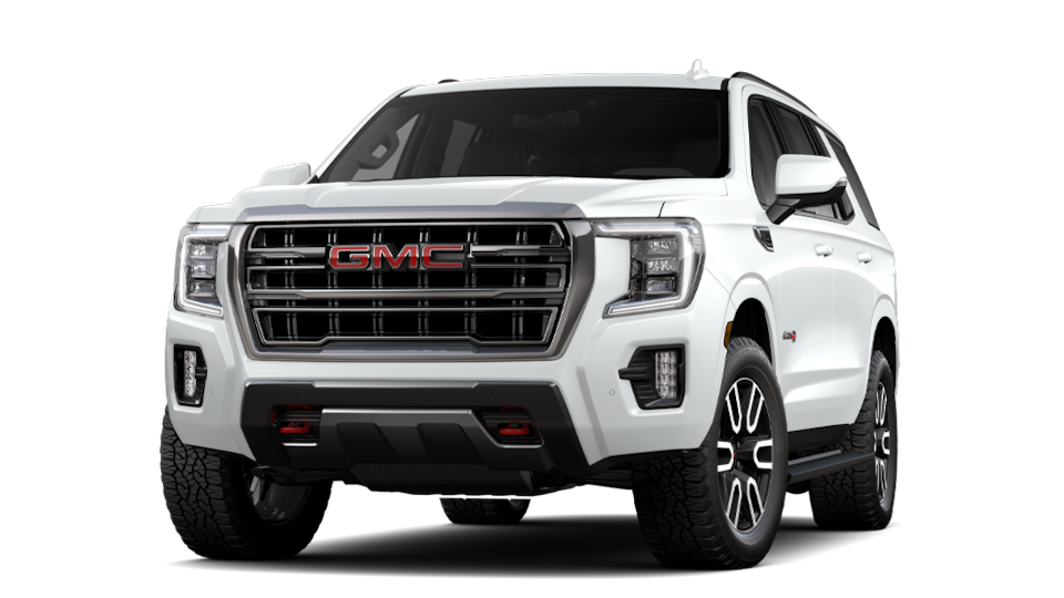 2024 GMC Yukon AT4 in Summit White color.