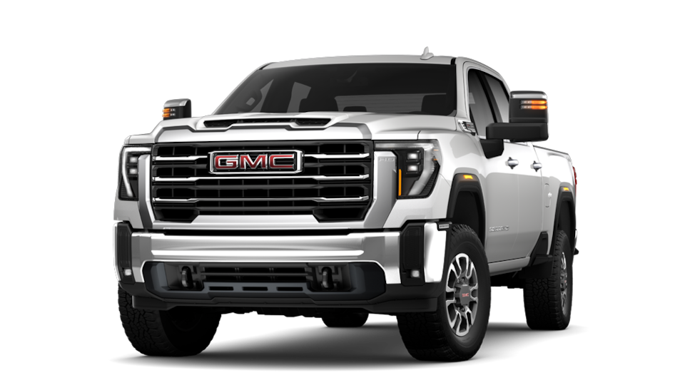 2024 GMC Sierra 2500 SLT in Whitefrost Tricoat.