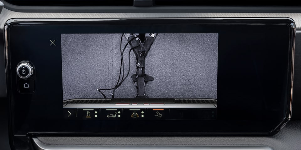 Trailer hook being showing in the infotainment screen in a 2025 GMC Sierra HD Pro/SLE/SLT Truck.