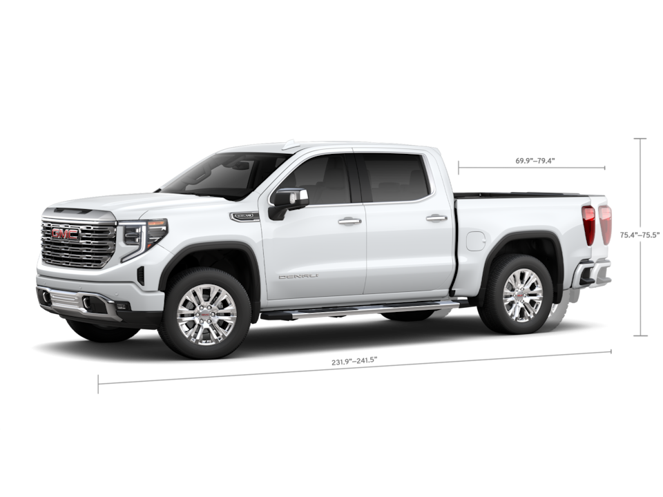 2025 Sierra 1500 Denali Crew Cab specs.