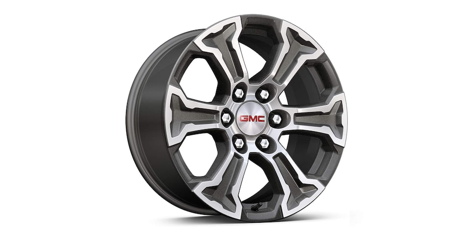 The 2025 GMC Sierra 1500 SLE 6-Spoke Aluminum Wheel