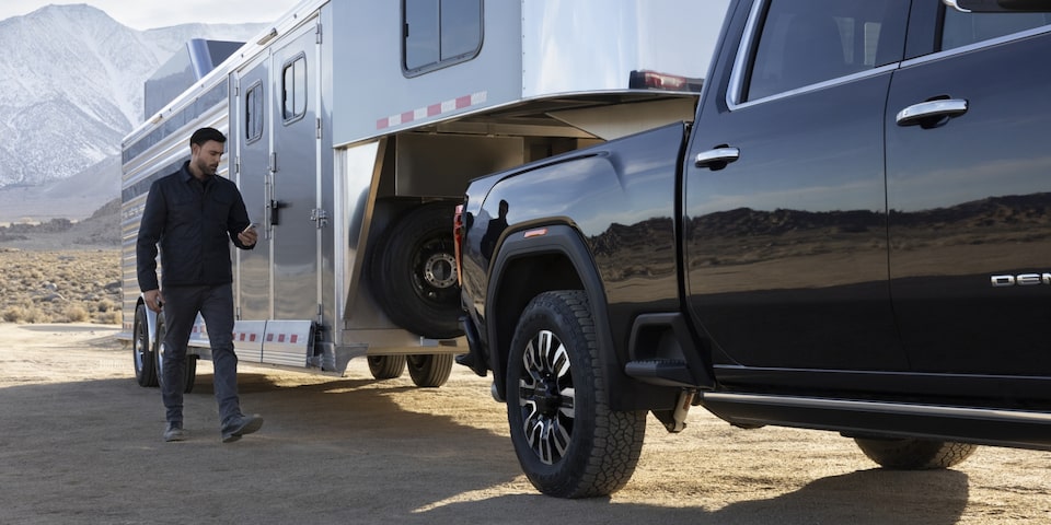 2024 Sierra HD Denali ProGrade trailering capability.