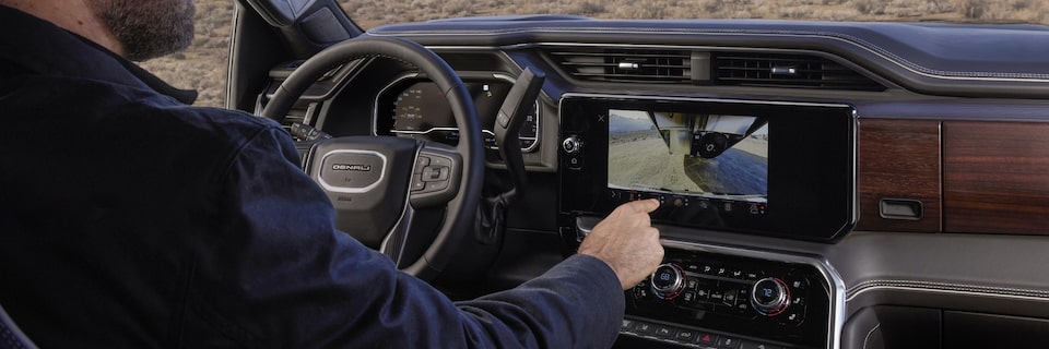 2024 GMC Sierra HD Denali infotainment system.