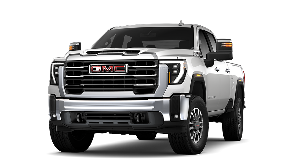 2025 GMC Sierra 2500 SLT HD in White Frost Tricoat.