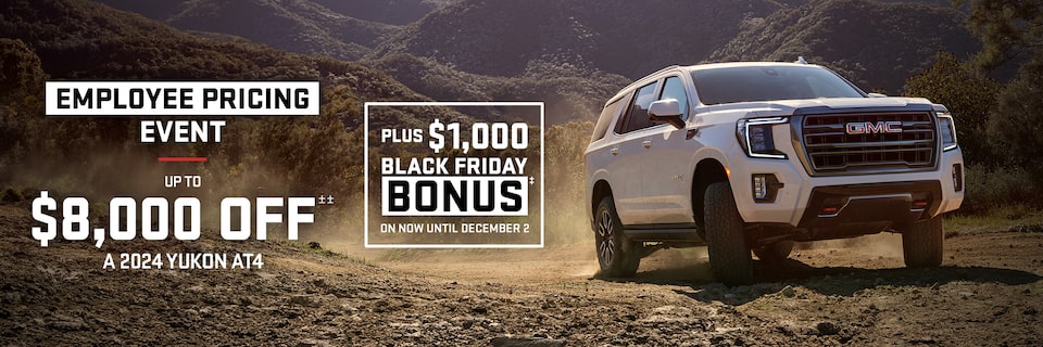 UP TO $8,000 OFF† SELECT 2024 YUKON MODELS