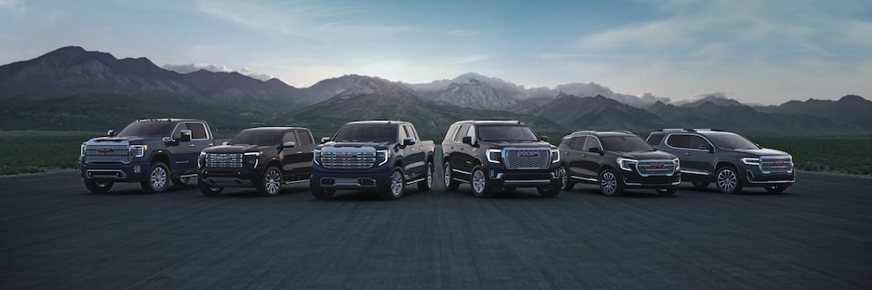 2023 GMC Denali luxury trucks, and SUVs.