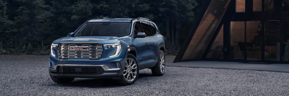 2024 GMC Acadia Denali mid-size luxury SUV.