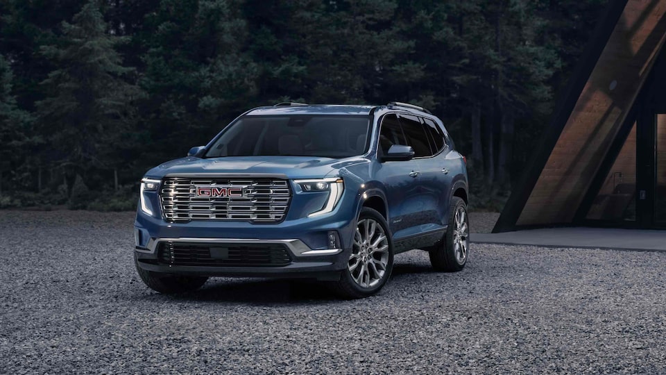 2024 GMC Acadia Denali mid-size luxury SUV.