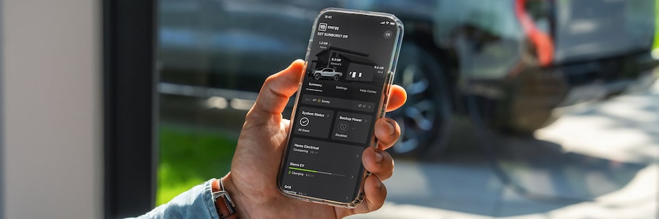 myGMC Mobile App with EV Features.