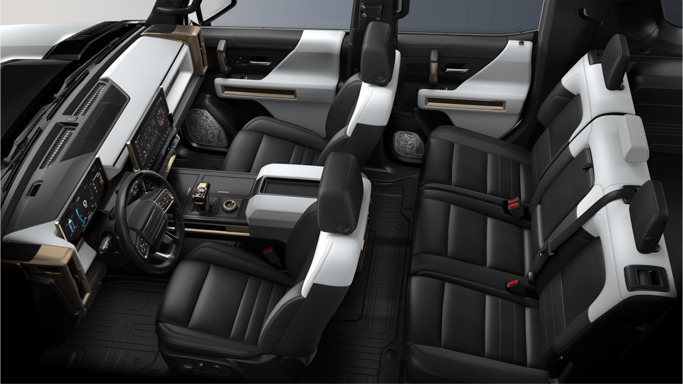 2024 HUMMER EV SUV interior in Lunar Horizon featuring the seats.