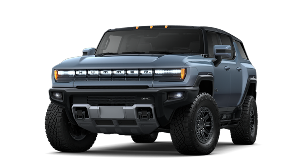 2024 HUMMER EV 3X Omega Edition SUV in Neptune Blue Matte.