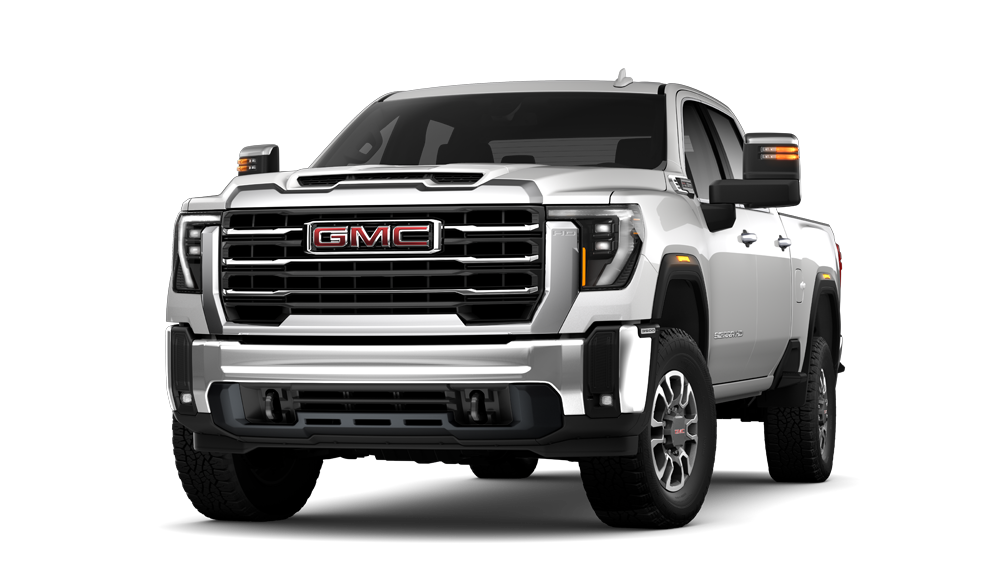 2024 GMC Sierra 3500 SLT HD in White Frost Tricoat.