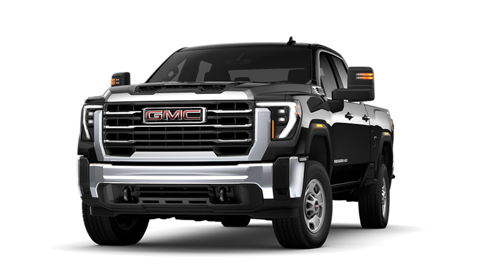 2025 Sierra HD 2500 SLE in Onyx Black.